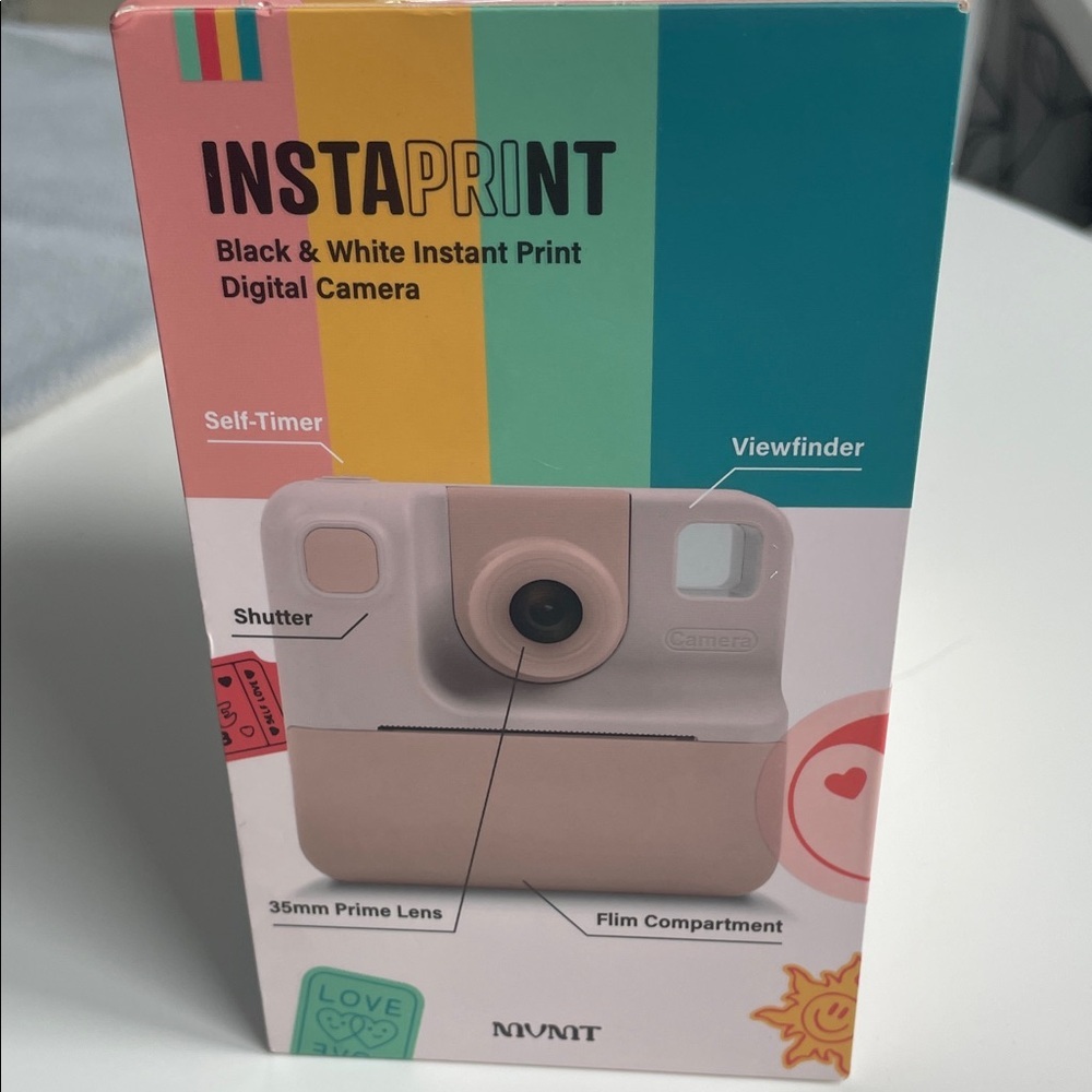 Cream and White Instant Print Digital Camera - Picture 3 of 5